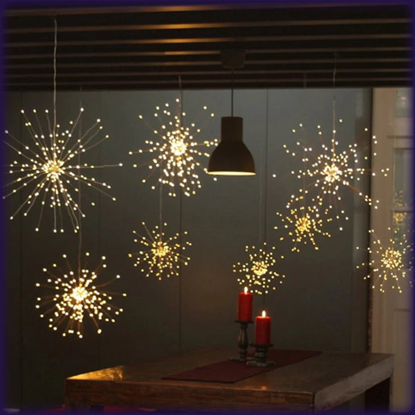 Firework Lights, Explosion Star, Silver Line Lights